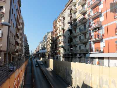 Sulla nostra destra possiamo �ammirare� dall�alto il sottopasso che collega il quartiere Libert� a viale Pasteur